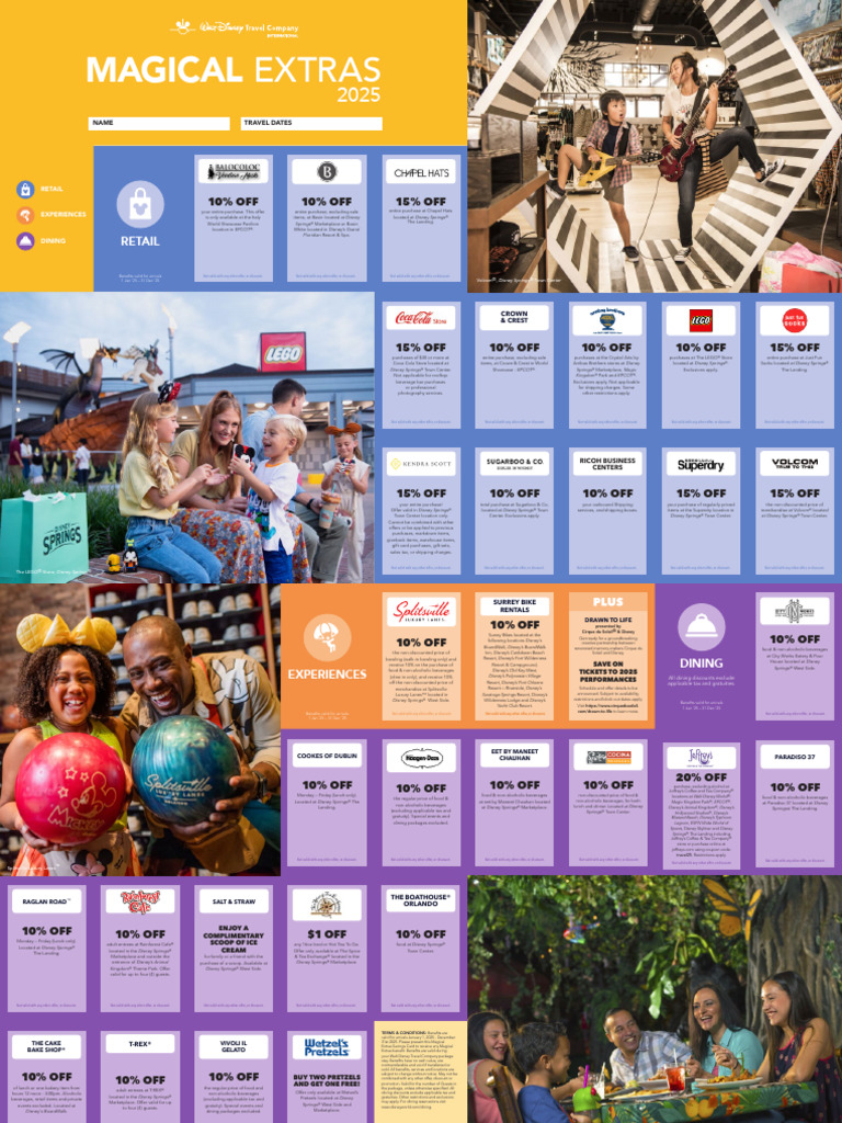 Disney World Magic Vouchers | PDF | The Walt Disney Company