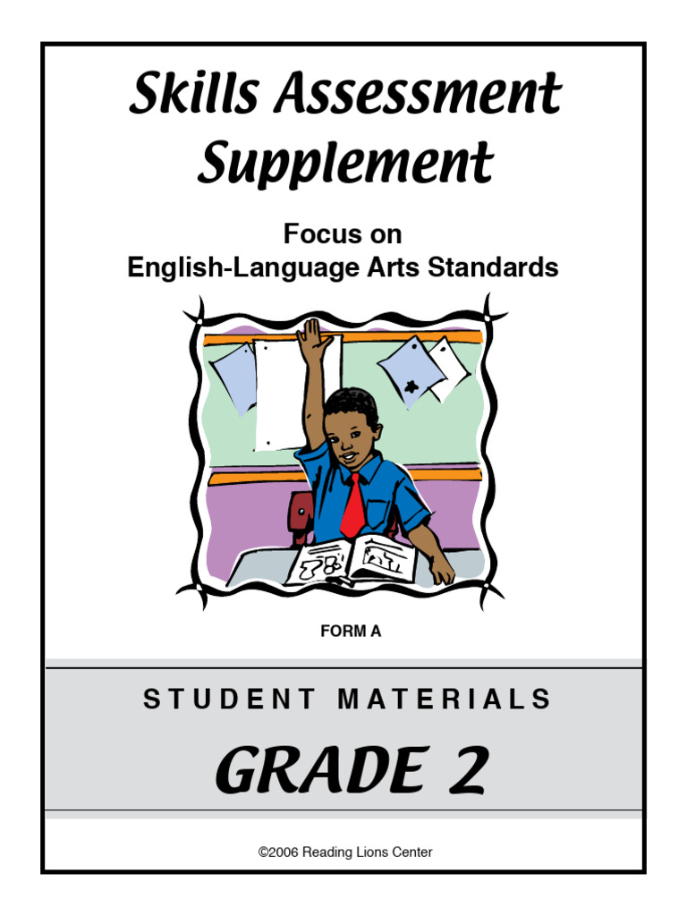 Grade 2 English Language Arts Assessment | PDF | Reptile | Raccoon