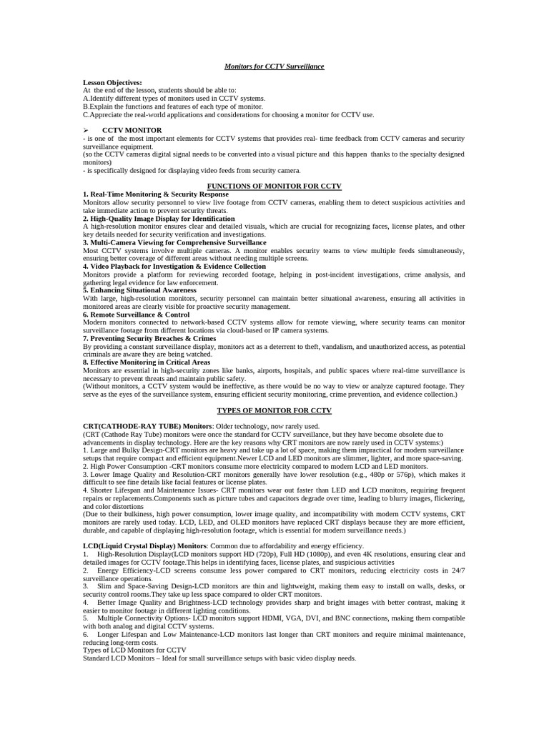 Monitors | PDF | Computer Monitor | Touchscreen