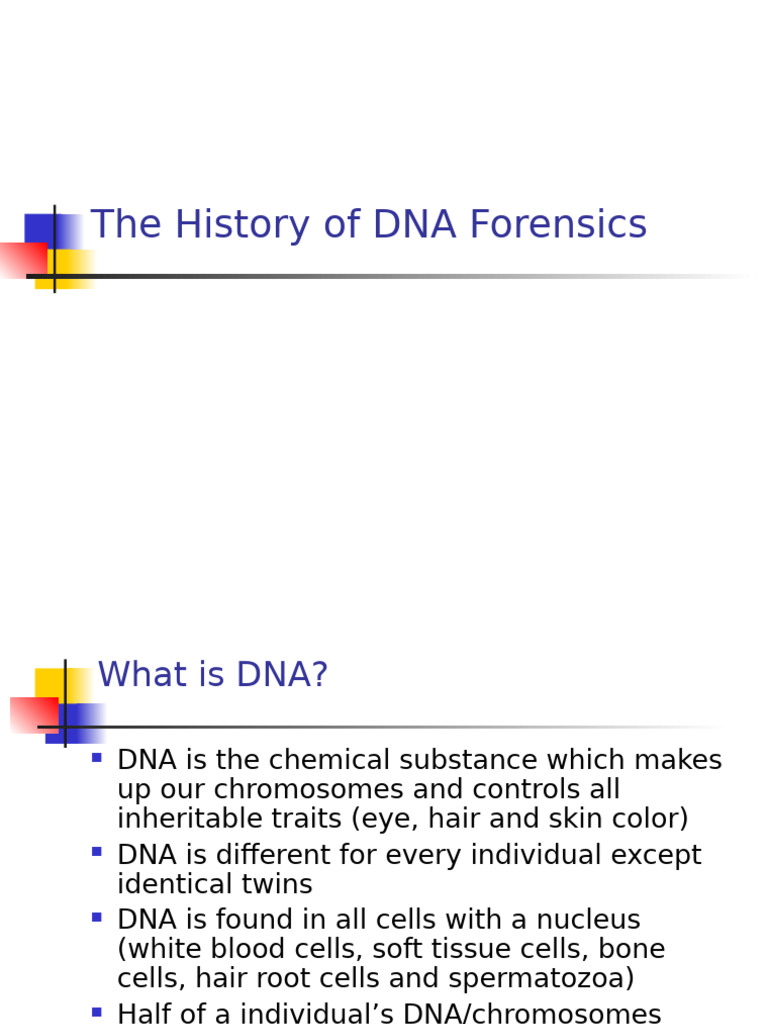Evolution of DNA Forensics History | PDF | Polymerase Chain Reaction | Dna