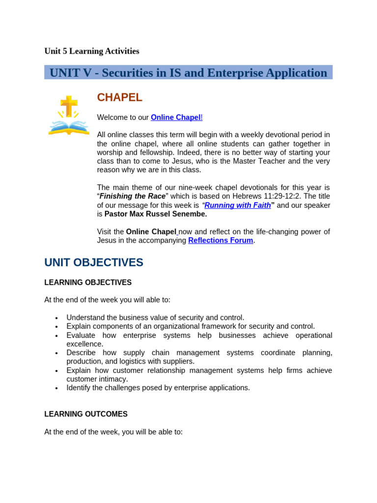 Unit 5 Learning Activities | PDF | Customer Relationship Management ...
