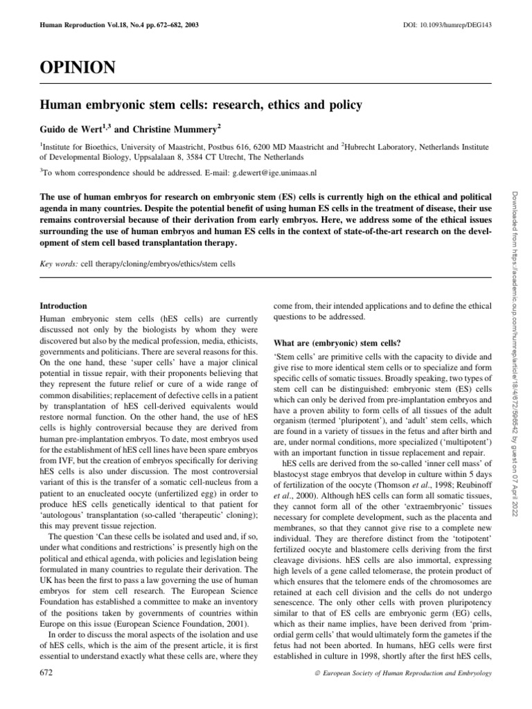 HUman Stem Cell | PDF | Stem Cell | Embryonic Stem Cell