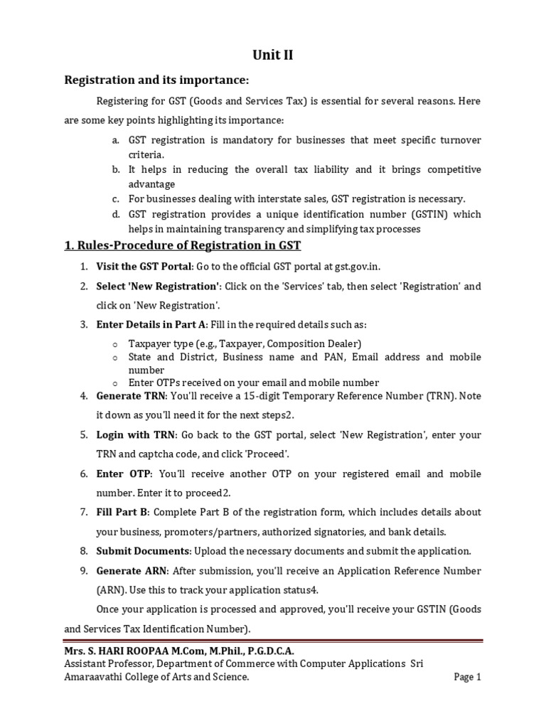 GST Registration and Rate Overview | PDF | Value Added Tax | Taxes