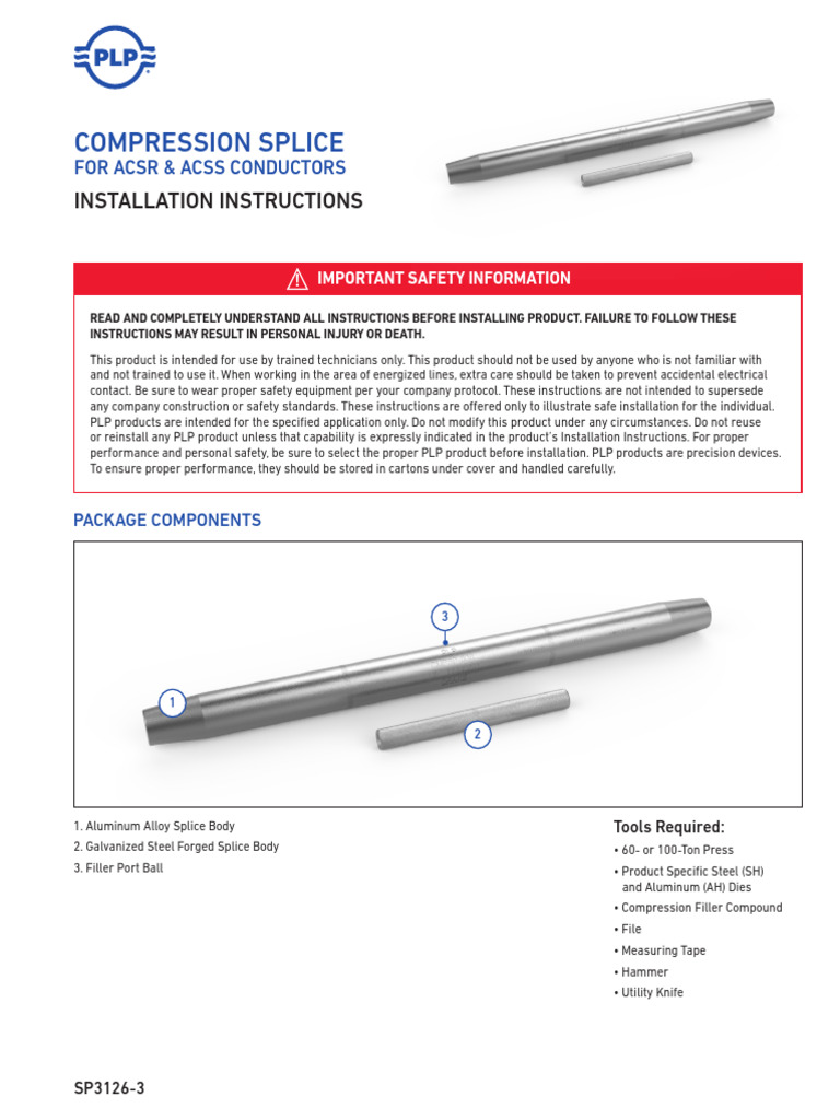 SP3126-3 - PLP Compression Splice - II Color | PDF | Mechanical ...