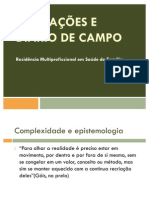 Anotações e Diarios de Campo P Residencia