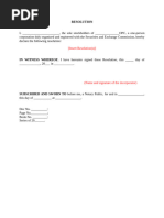 Partnership Resolution Sample Document | PDF