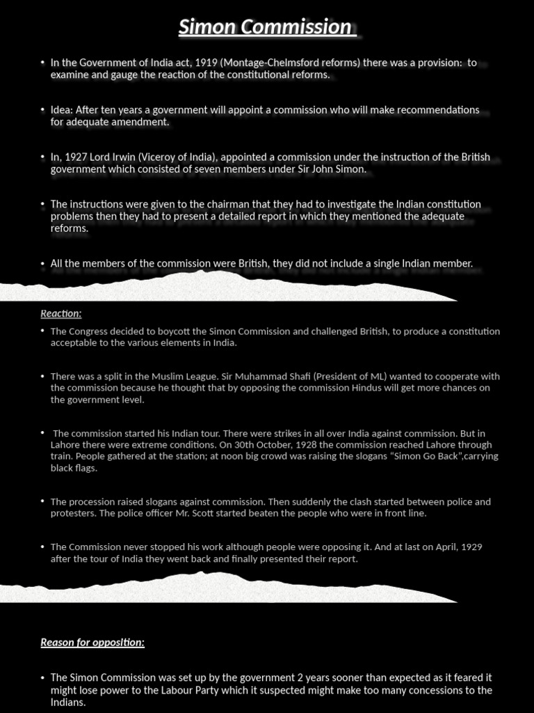 Simon Commission and Nehru Report Overview | PDF | Muhammad Ali Jinnah ...