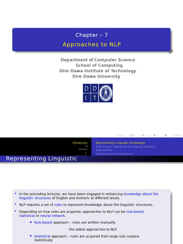 NLP Approaches: Rule-Based, Statistical, Neural | PDF | Linguistics ...