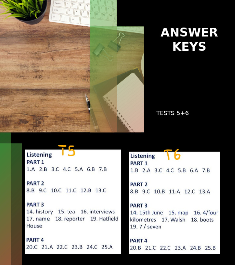 Answer Keys - Pre B1-06 | PDF