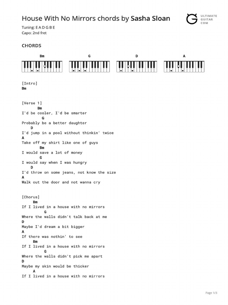 House With No Mirrors Chords | PDF