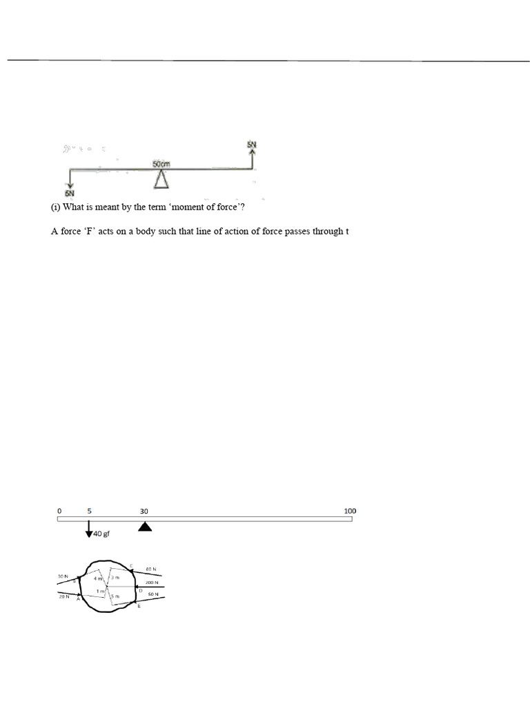 Physics Worksheet on Force Concepts | PDF | Force | Metrology
