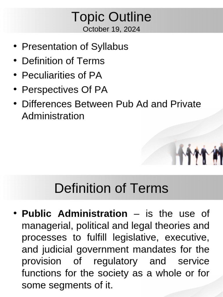 Overview of Public Administration Concepts | PDF | Theory | Knowledge