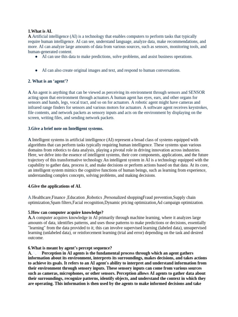 Ai | PDF | Artificial Intelligence | Intelligence (AI) & Semantics