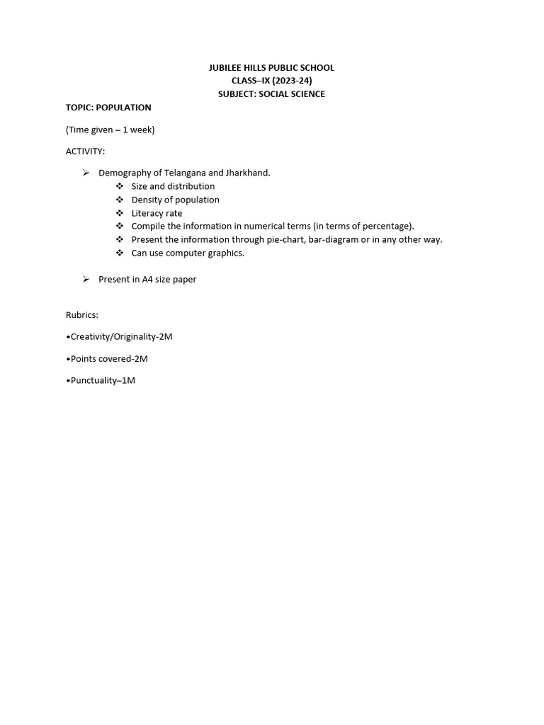 Activity Population | PDF
