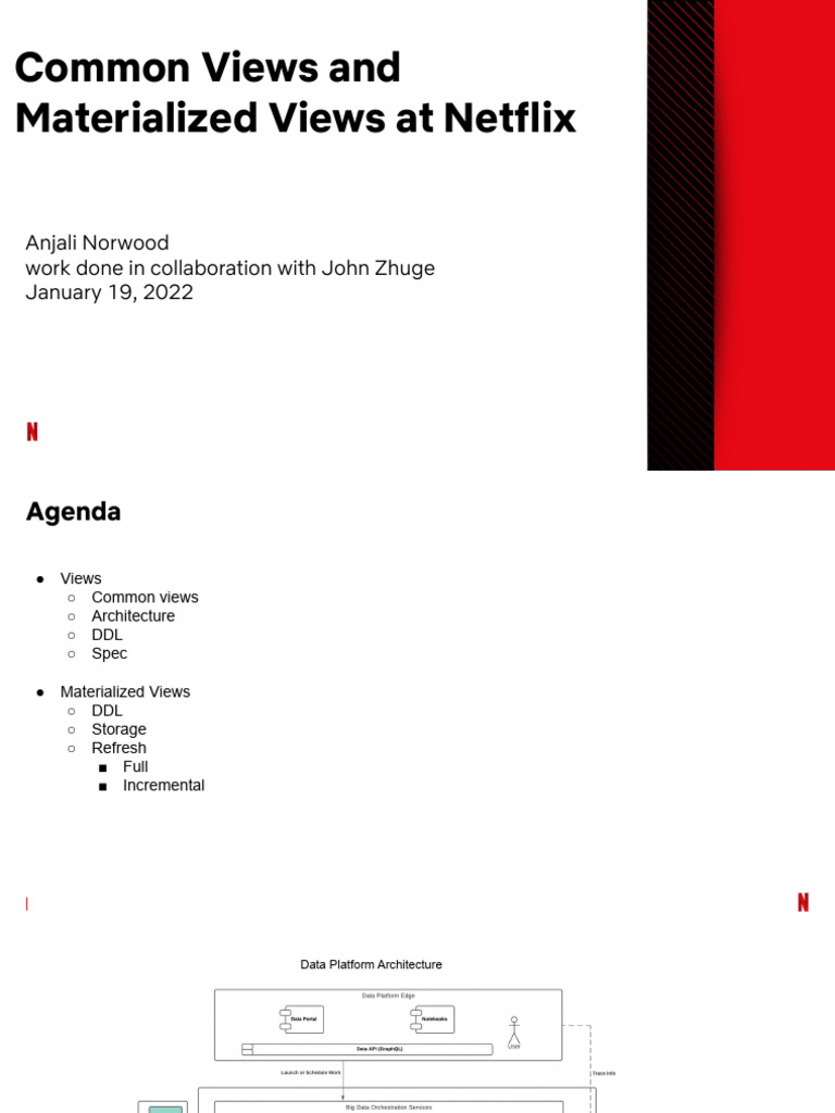 Common and Materialized Views at Netflix | PDF | Computing | Databases