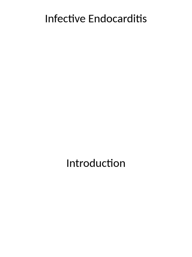 Infective Endocarditis PPT Updated | PDF