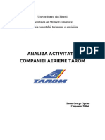 Analiza Activitatii Companiei Aeriene Tarom