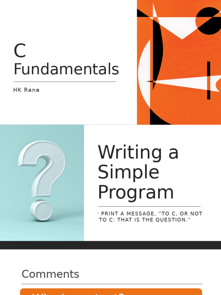 C Programming Basics and Variables Guide | PDF