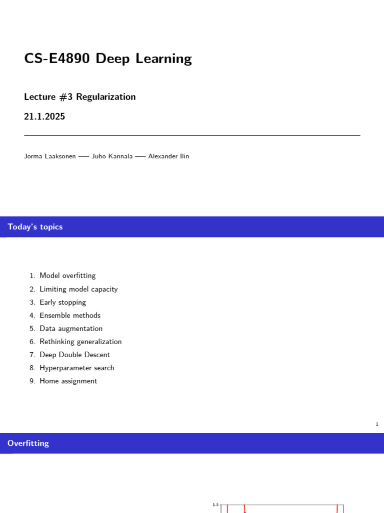Deep Learning Regularization Techniques | PDF | Deep Learning | Machine ...
