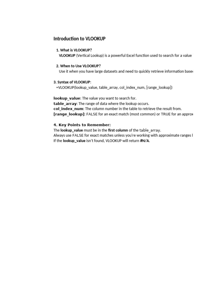 Session 1 - Vlookup and Hlookup | PDF | Computer Science | Data Management