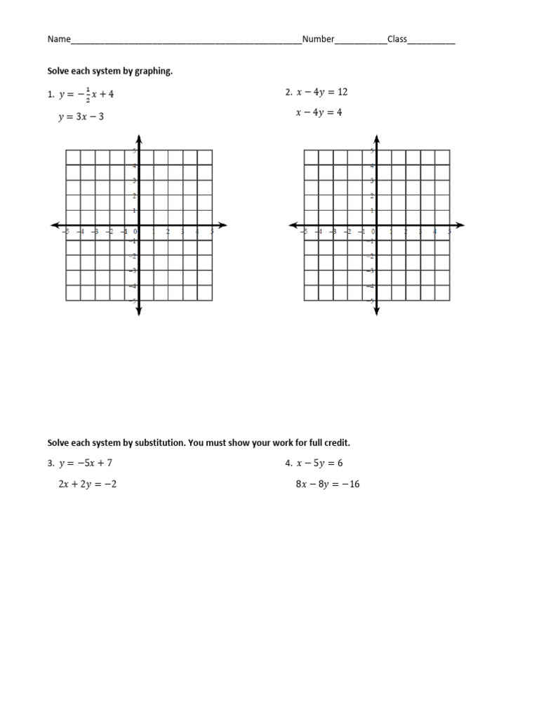 Lesson 34 Homework - Solving - Systems - of - Linear - Equations | PDF