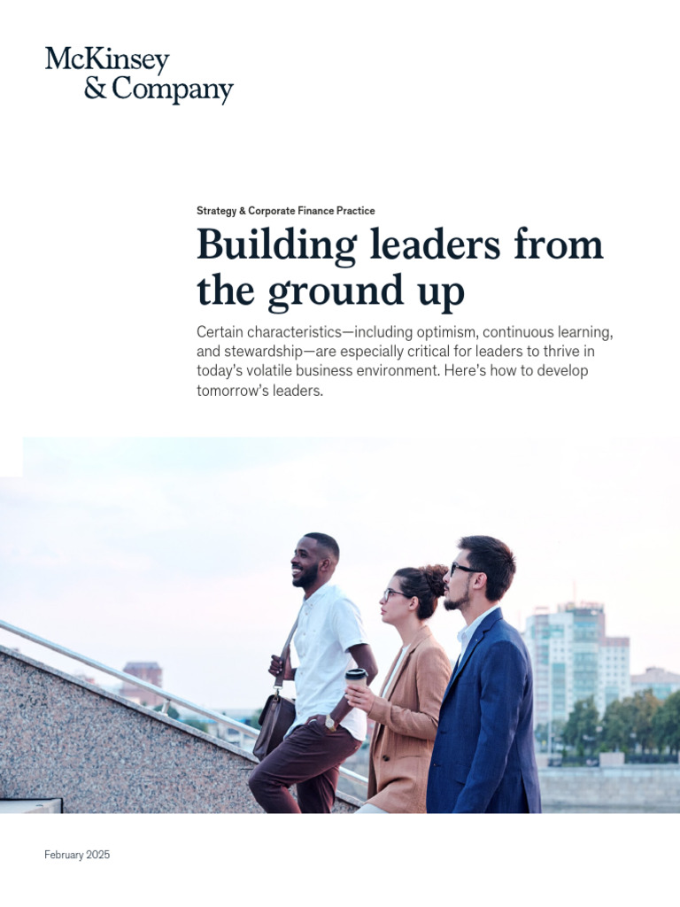 Building Leaders From The Ground Up Final | PDF | Leadership | Mc ...