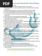 Endotracheal and Tracheostomy Tube Suctioning