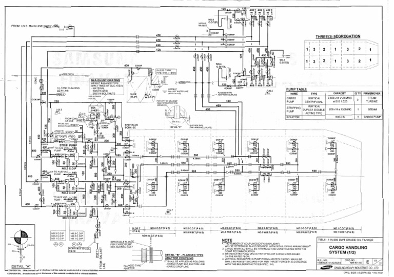 Piping Diagram of Hull | PDF | Gas Technologies | Mechanical Engineering