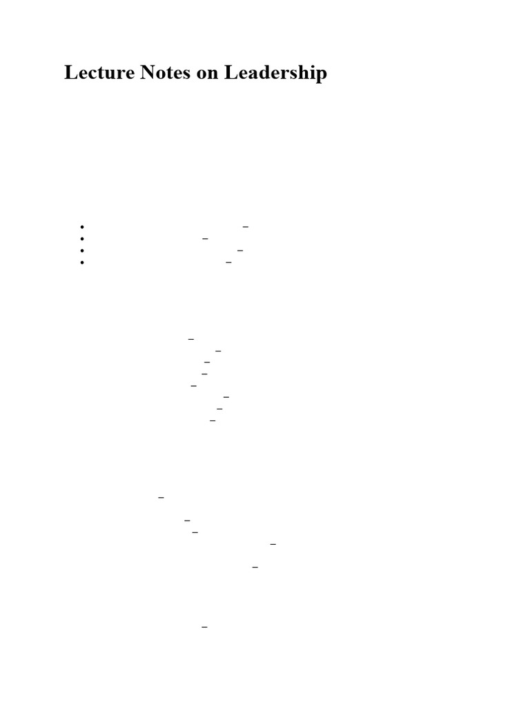 Essential Leadership Principles and Skills | PDF | Leadership ...