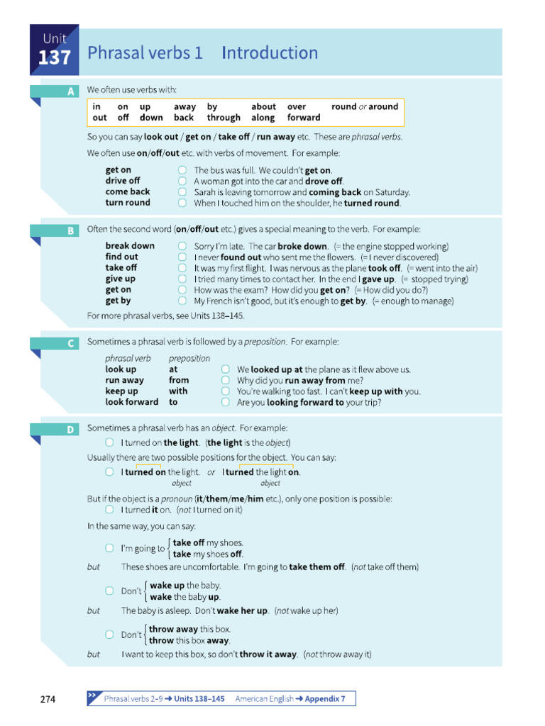 Phrasal Verbs 1 | PDF