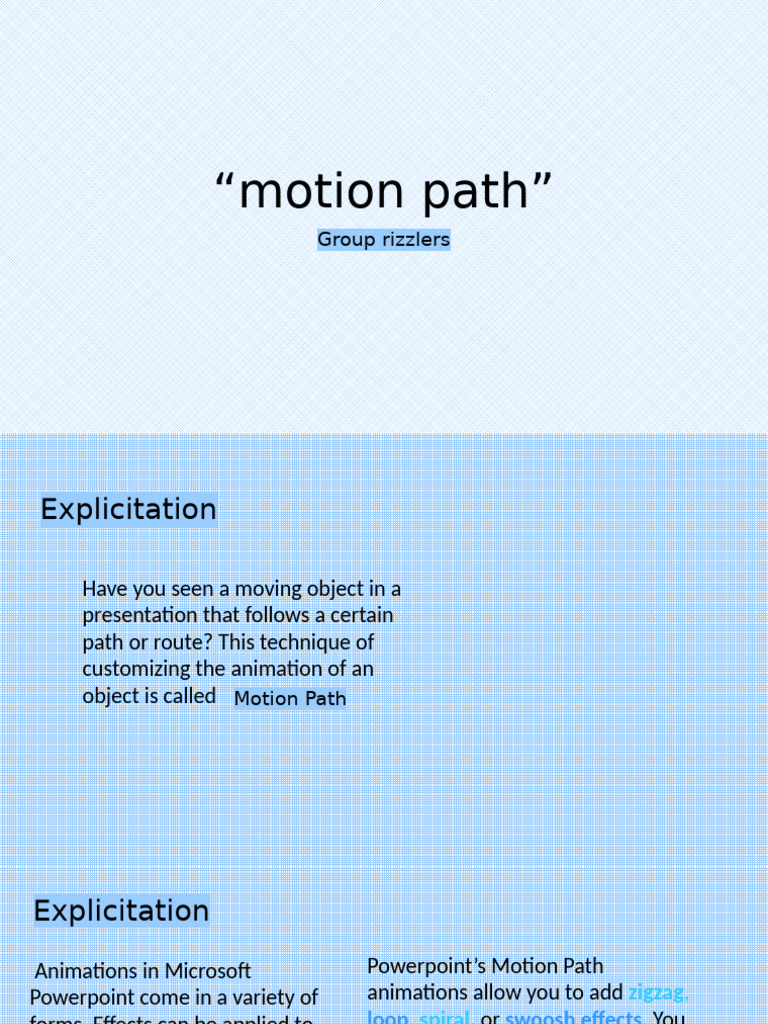 Mastering Motion Path in PowerPoint | PDF