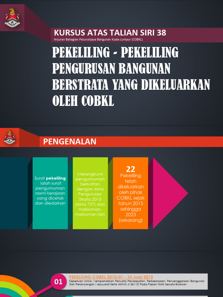 Pekeliling-Pekeliling Pengurusan Bangunan Berstrata Yang Dikeluarkan ...