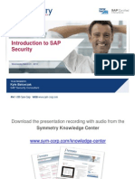 Symmetry - Introduction To SAP Security