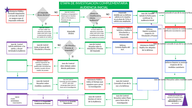 Fases de la Audiencia Inicial Penal | PDF | Mandato | Justicia