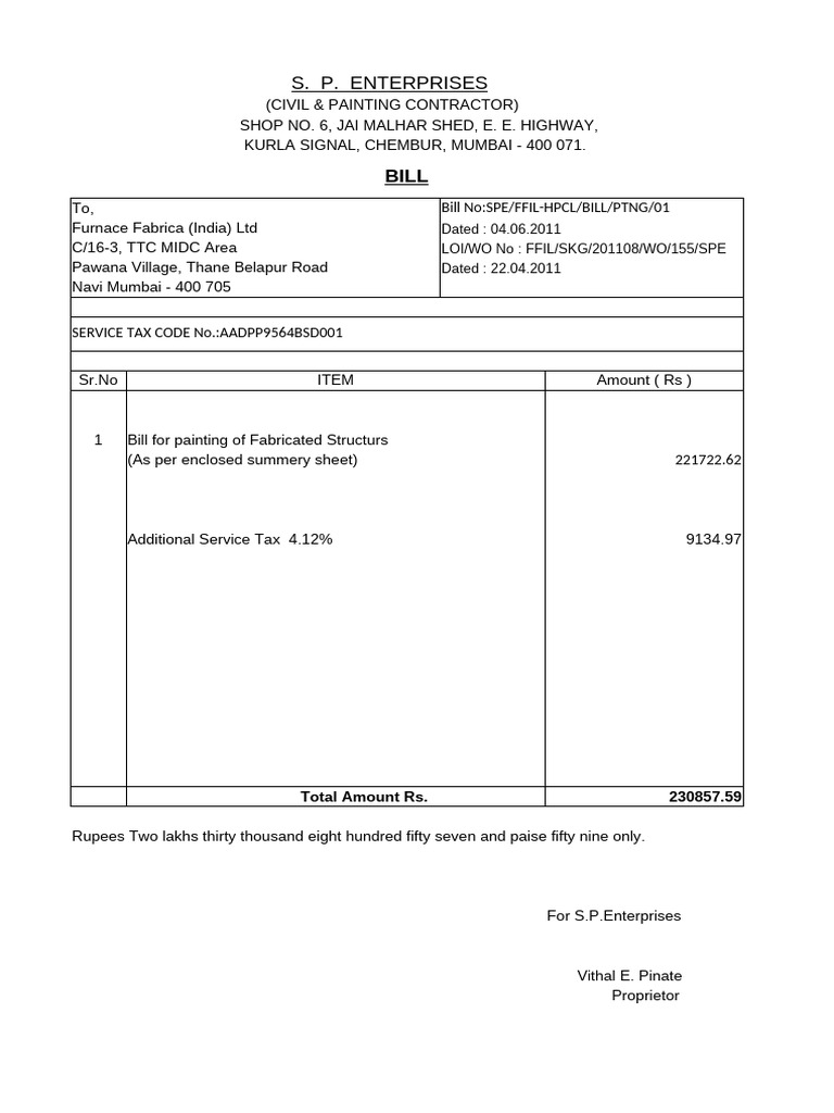 Furnace Fabrica Ra Bill 1 | PDF | Building Materials | Industrial Processes