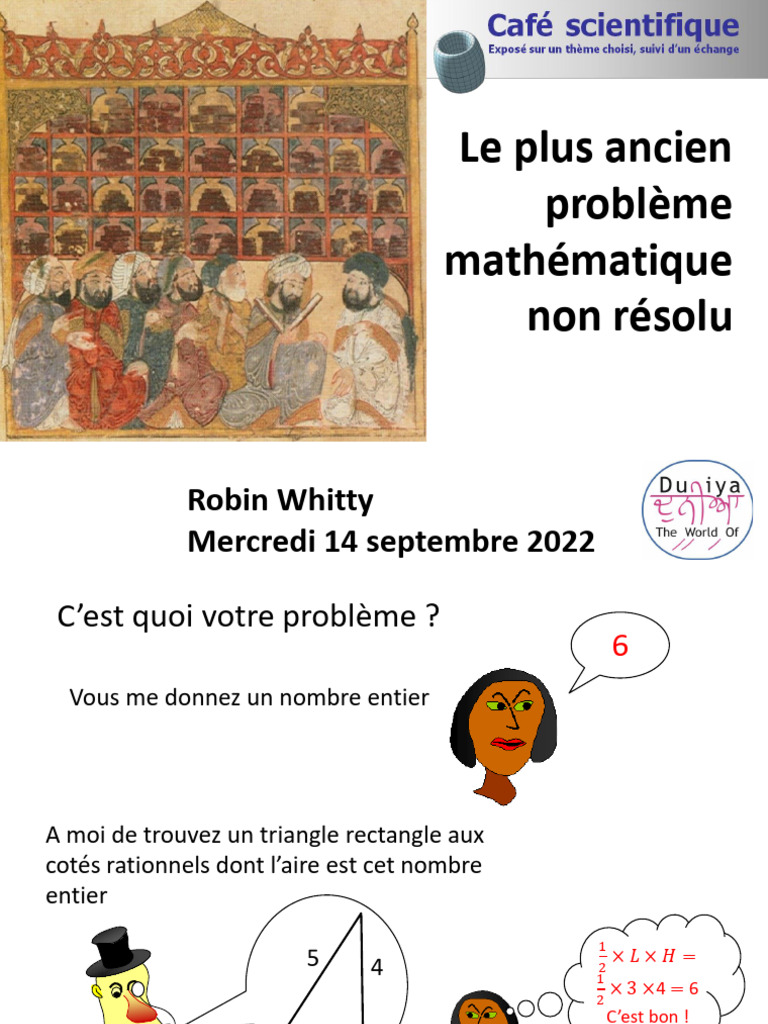 Problème des nombres congruents en mathématiques | PDF | Nombre ...