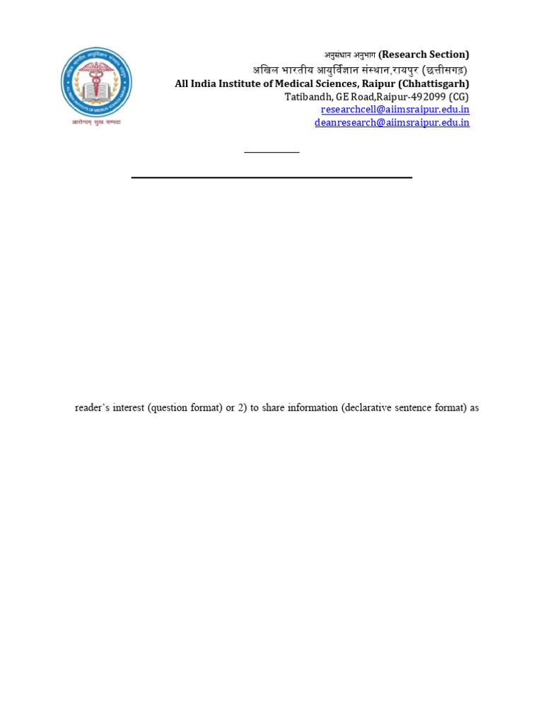Research Proposal Writing Guidelines | PDF | Statistics | Sampling ...