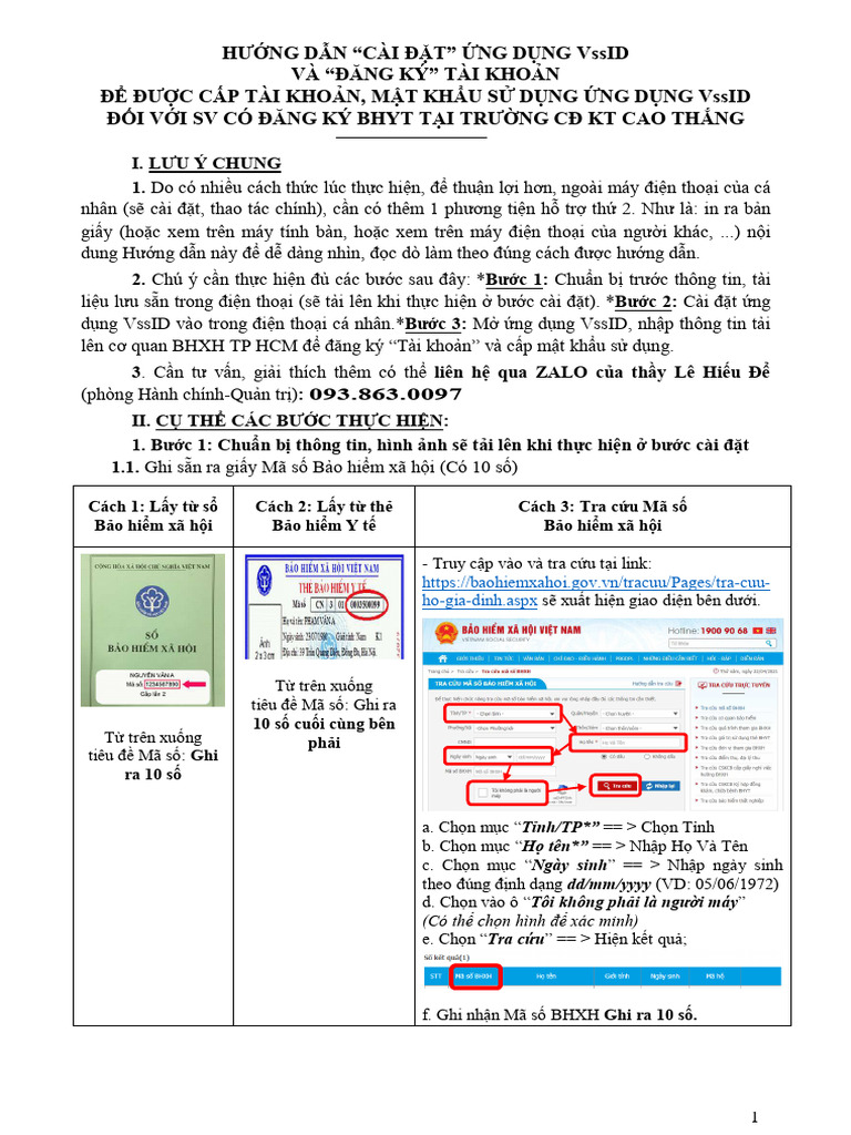 Huong Dan Cai Va DKy Vss ID | PDF