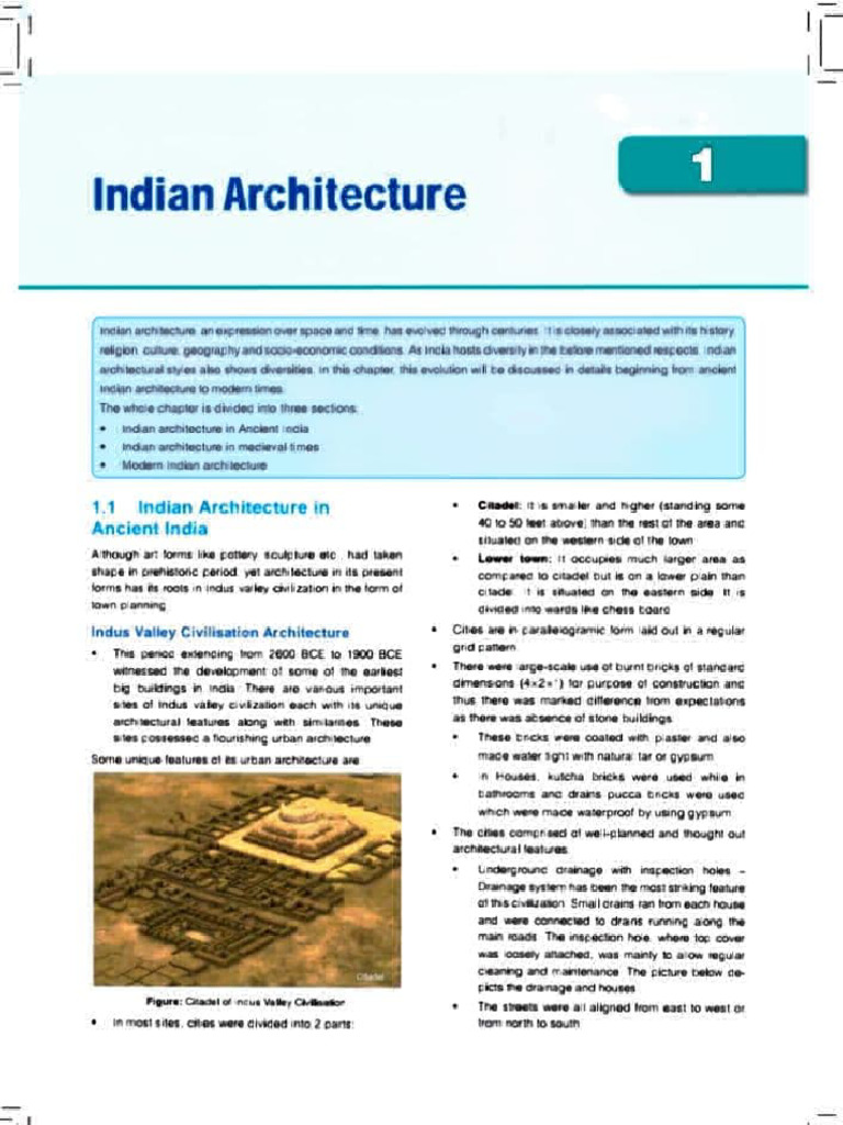 Indian Architecture and Sculpture Overview | PDF