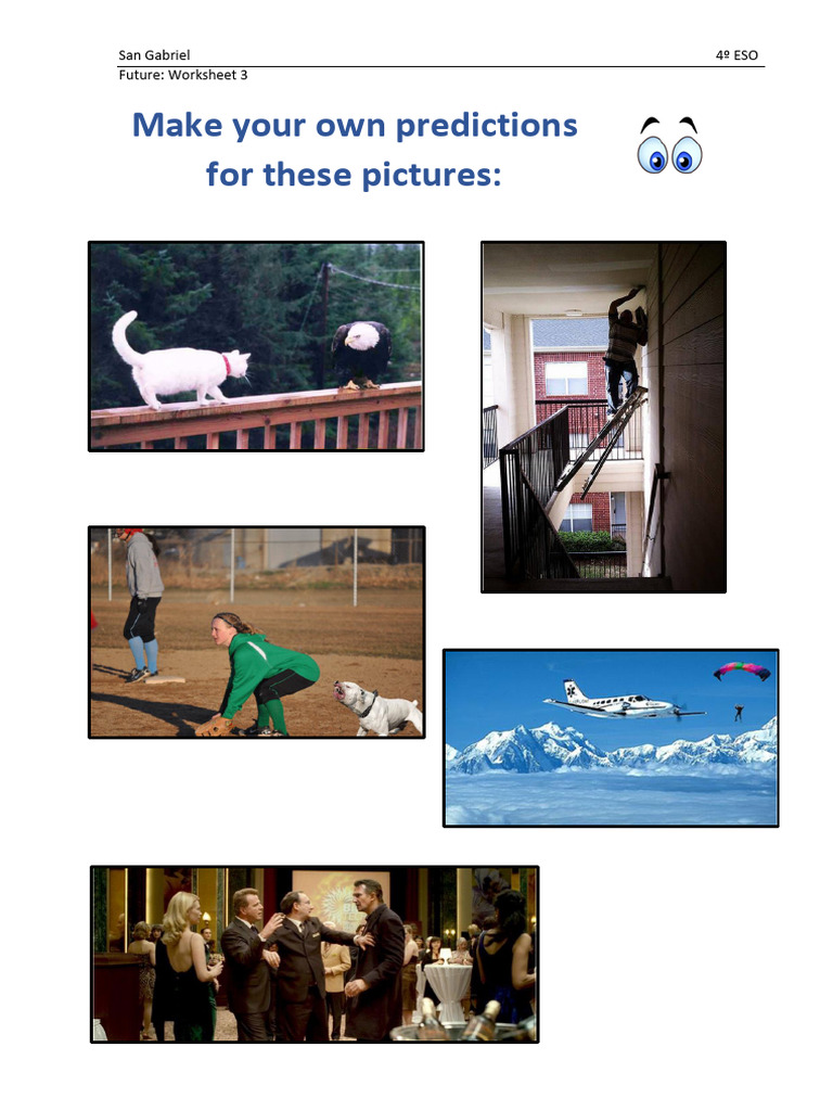 Worksheet 3 Predictions Be Going To | PDF