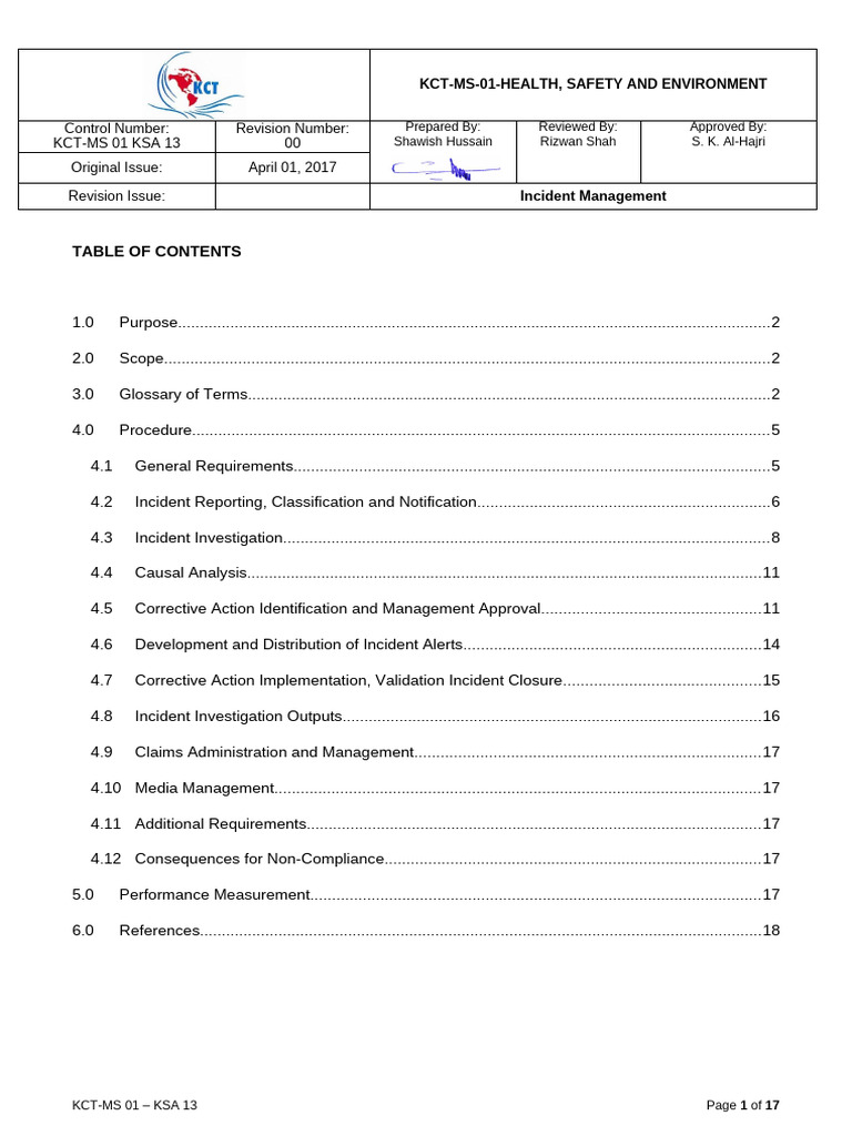 KCT-MS 01 - KSA 13 - Incident Mangagement | PDF | Incident Management ...