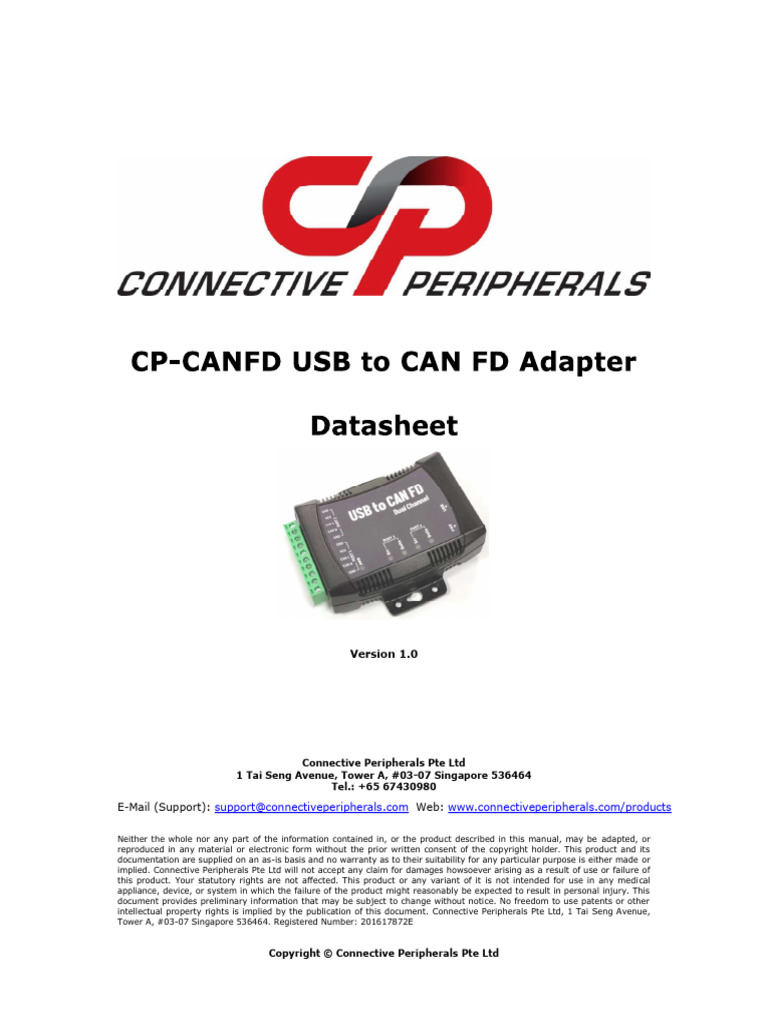 CP-CANFD USB to CAN FD Adapter Guide | PDF | Usb | Computing