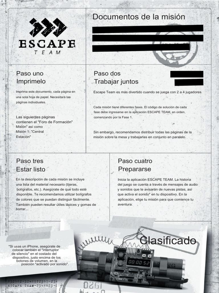 Misión de Entrenamiento Escape Team | PDF | Ajedrez