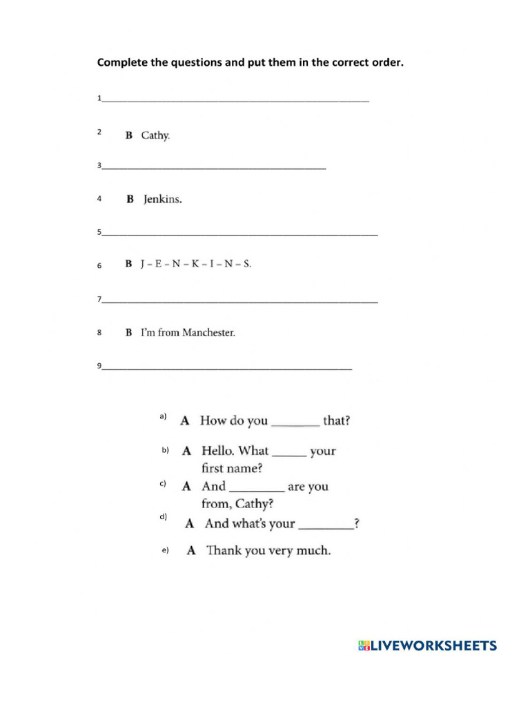 Worksheet 834220 | PDF