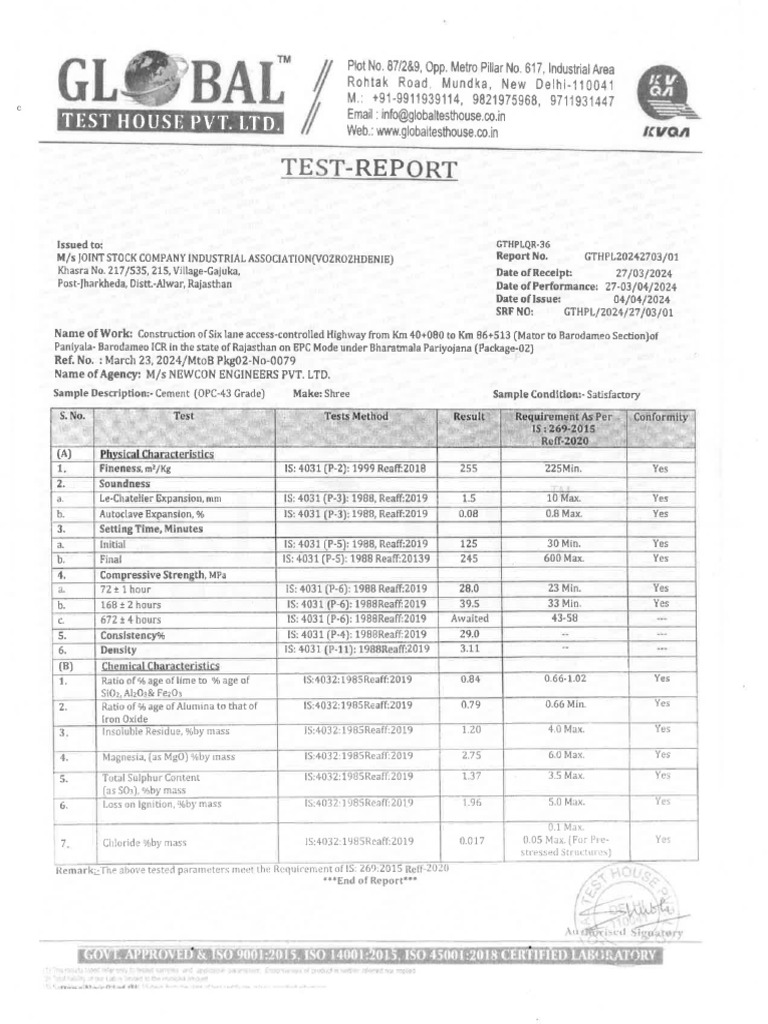 test report 2 | PDF
