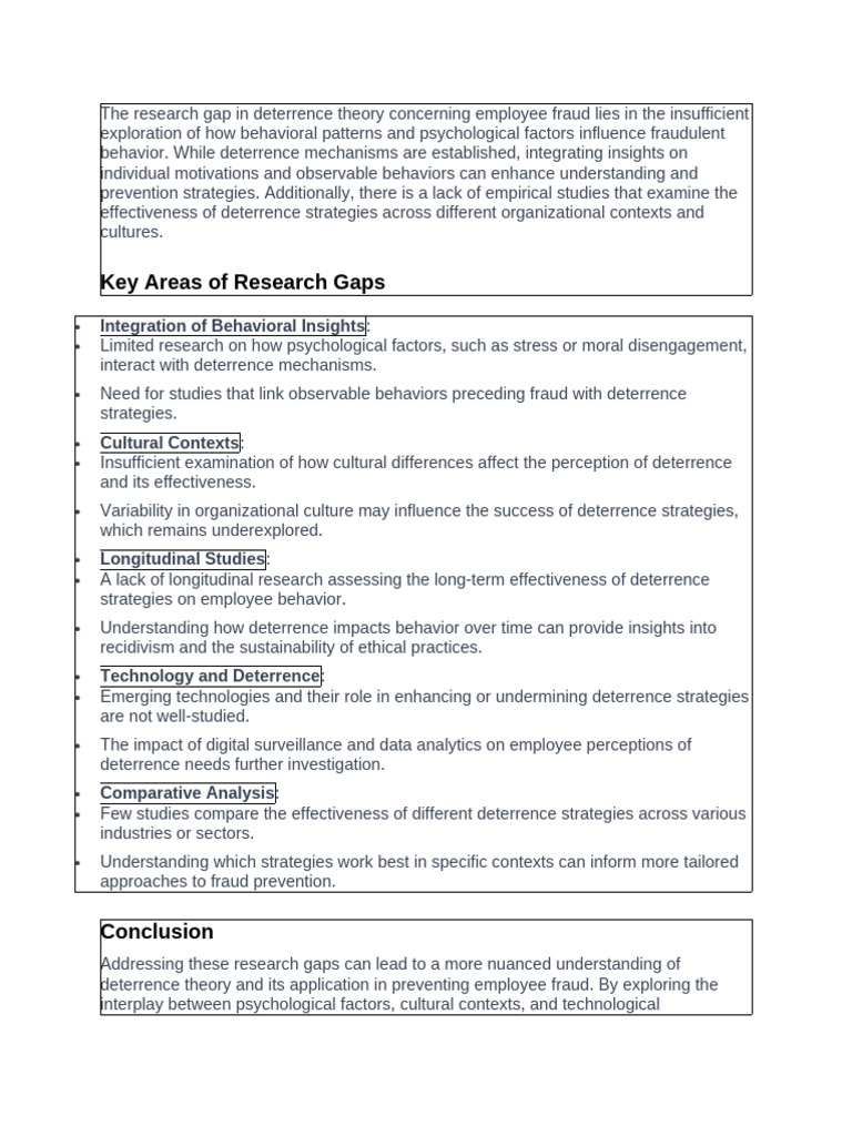research gaps | PDF | Behavior | Learning