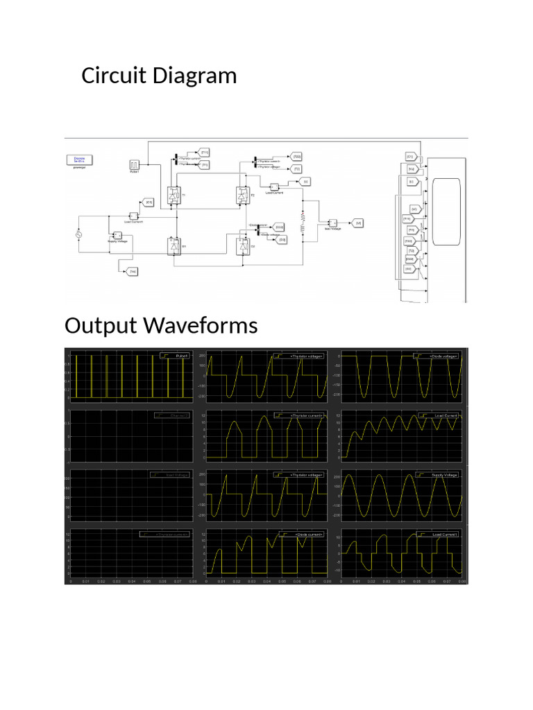 Semiconverter RL Load | PDF