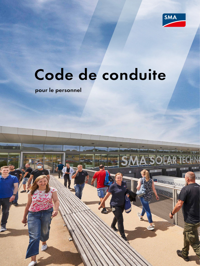 Code de conduite pour le personnel SMA | PDF | Développement durable ...