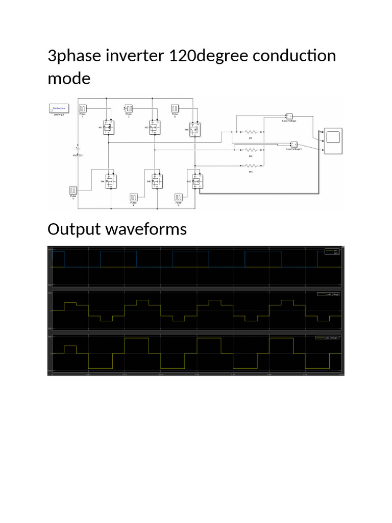 3phase Inverter 120degree Conduction Mode | PDF