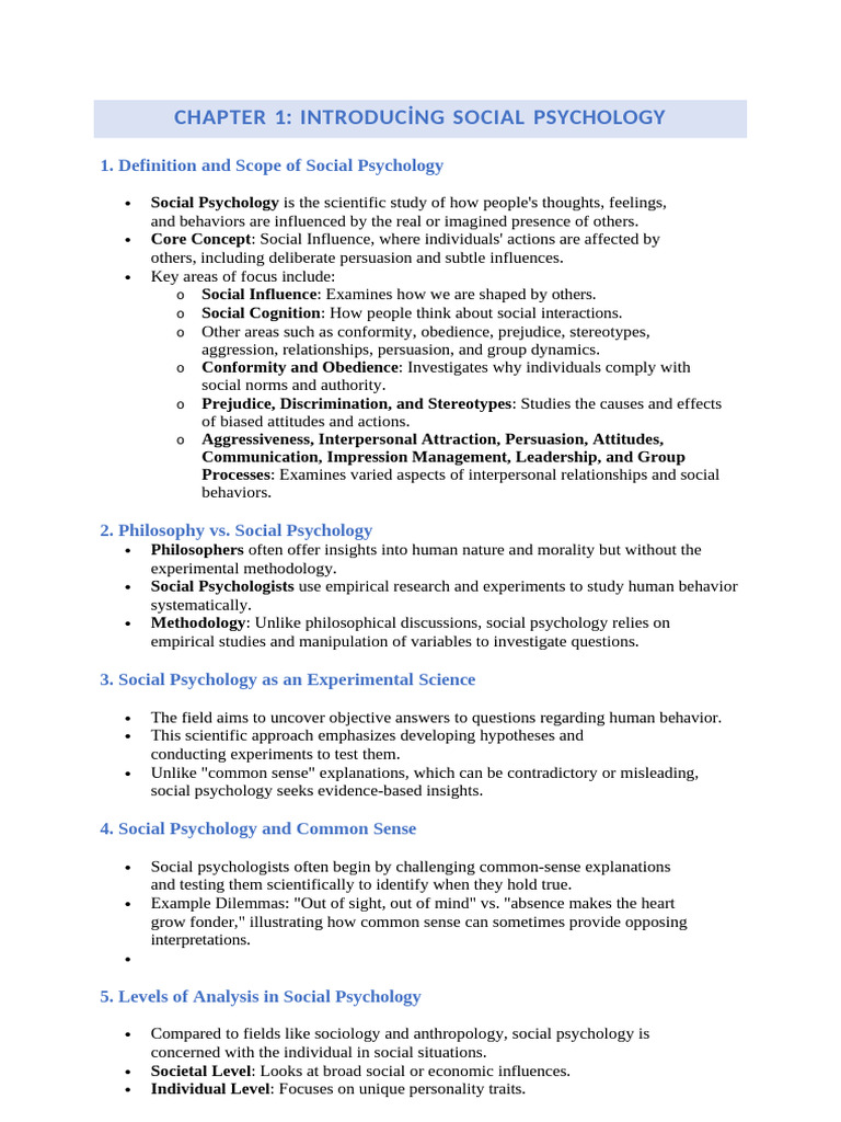 Understanding Social Psychology Basics | PDF | Social Psychology ...
